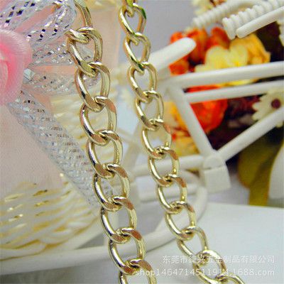 金属华体会体育铁磨链 浅金色电镀箱包华体会体育  - 3