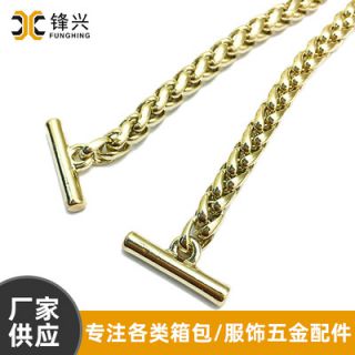 灯笼链包包华体会体育箱包五金配件浅金色BSK链金属孖圆链包包配件直供